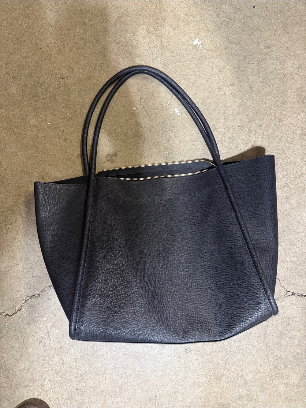 H&M Black Leather-Look Tote Bag